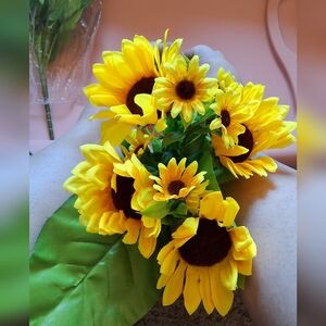 Artificial sunflowers